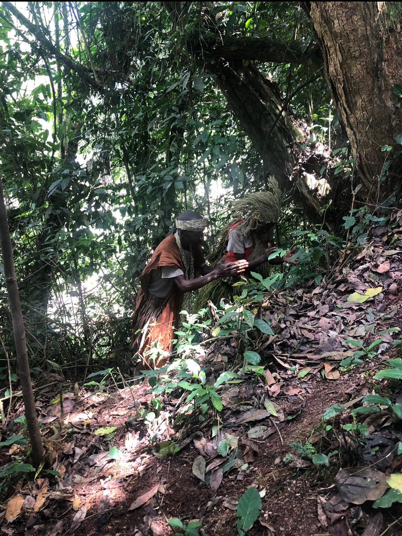 Batwa community members sharing traditional knowledge